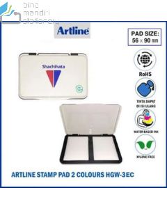 Brosur image atk Artline HGW-3EC Stamp Pad No.2 Colour Bantalan Tinta Stempel Dua Warna