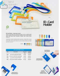 Gambar Kotak tisue Bantex 8863 ID Card Landscape + Lanyard merek Bantex