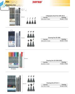 Pena Menggambar Joyko Drawing Pen DP-331-7