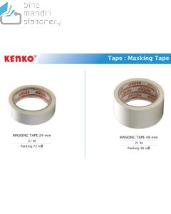 Katalog brosur gambar alat tulis Masking Tape model Kenko Masking Tape 24 mm Lakban Kertas