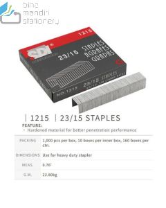 Brosur image atk SDI 1215 Heavy Duty Staples 23/15 Isi Stapler Jilid