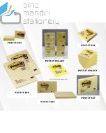 3M Post-it Lengkap murah barang Perlengkapan Kantor 3M Post-it Sticky Note Basic Canary Yellow 653 / 653-4CY / 654 / 654-5CY / 655 / 656 / 657 / 660 (Line) di toko alat tulis grosir Bina Mandiri stationery