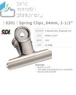 Katalog atk SDI 0201 Round Spring Clips 64 mm (2.5") Stainless Steel Klip Penjepit dan gambarnya