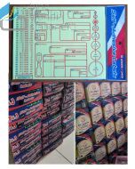 Brosur gambar alat tulis kantor11 x 30 mm qty 720 Tom & Jerry Label Polos 123